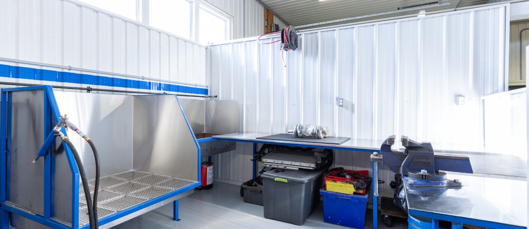 Engine room at RSP motorsports